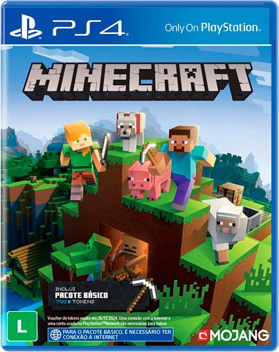 2 Jogos Minecraft Ps4 + Gta 5 Premium Mídia Física Ps4