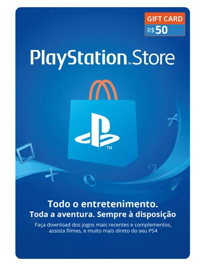 Cart o Presente PSN BR R 50 R 60 R 70 R 100 R 250