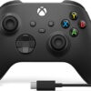 Controle Xbox com Cabo USB Carbon Black