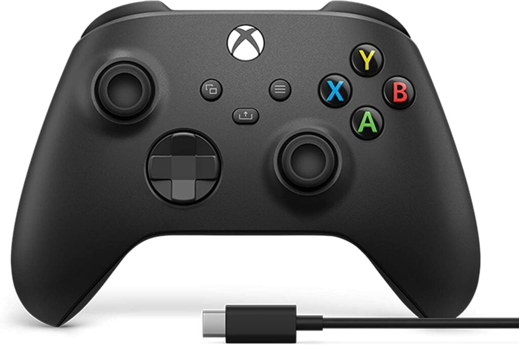 Controle Xbox com Cabo USB Carbon Black
