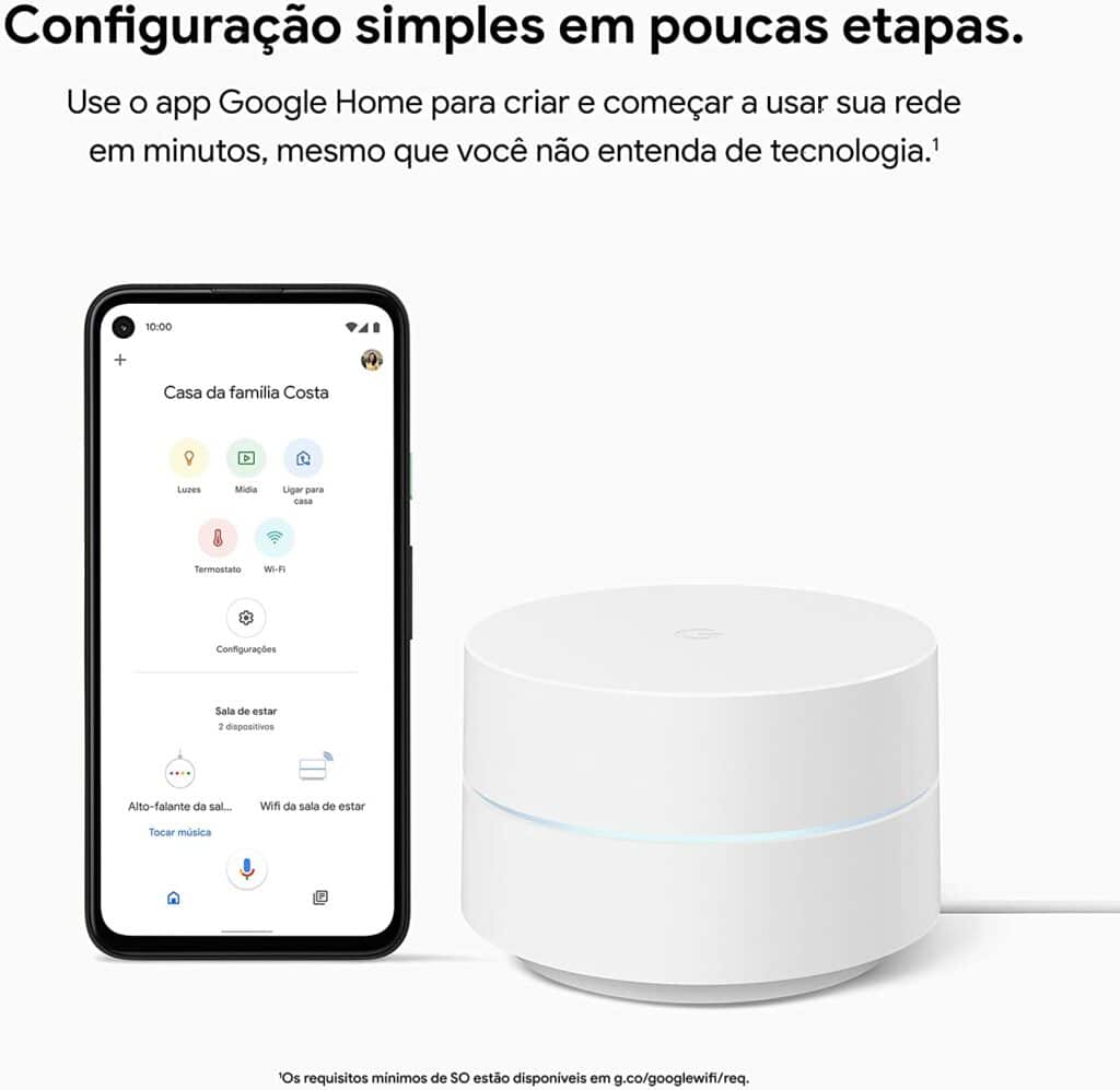Google Wi-Fi Roteador Mesh AC1200