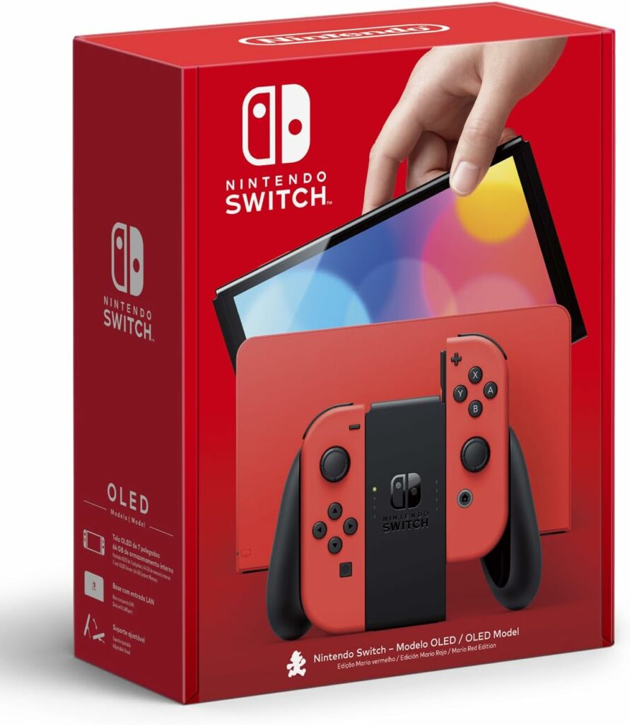 Console Nintendo Switch Oled Red Mario Edição especial