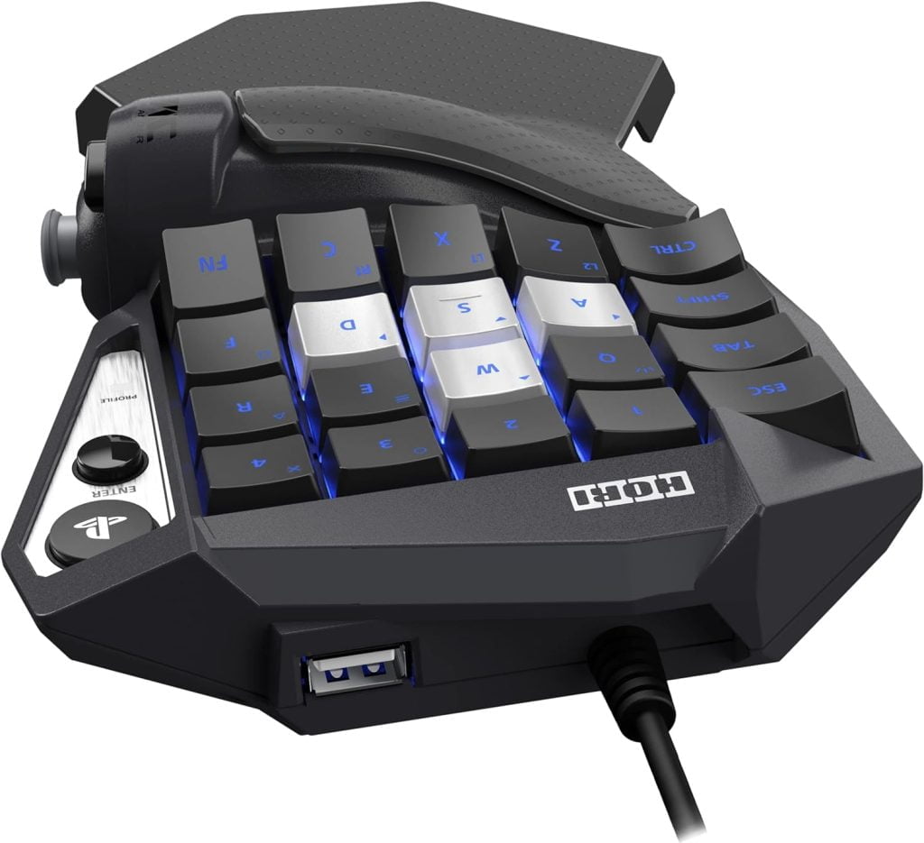 HORI TAC Tactical Assault Commander Mechanical Keypad PS5 PS4 e PC
