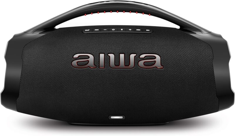 Boombox Aiwa Ligths Plus Preta 200w Bluetooth Portátil