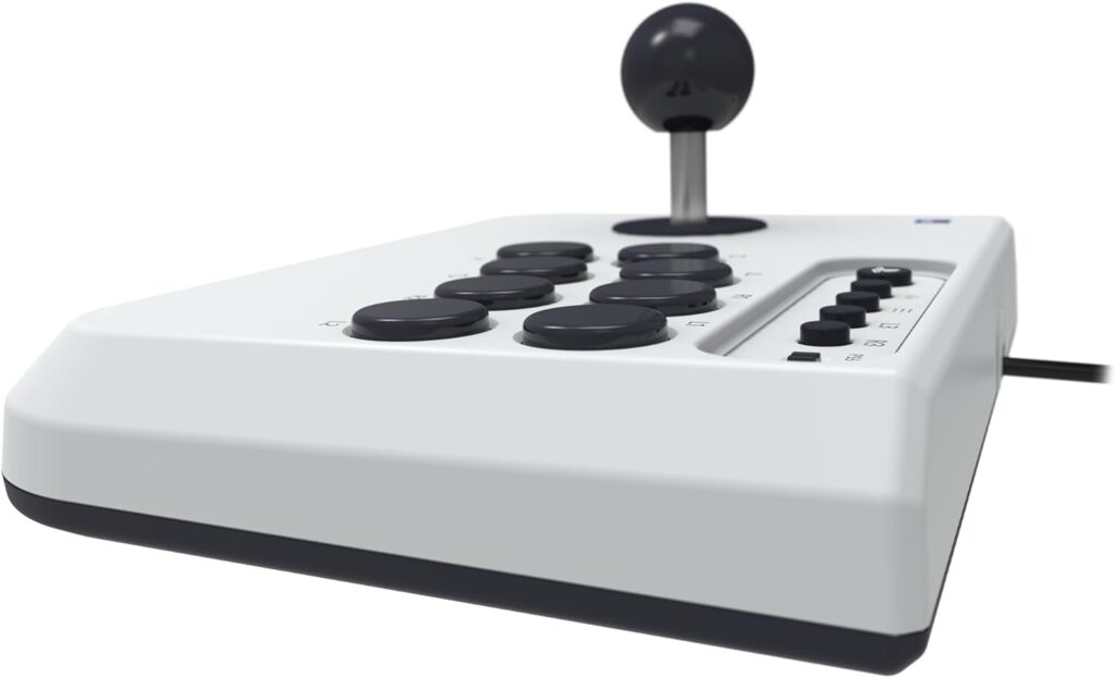 Controle para Jogo de Luta Mini Hori para Ps5 Ps4 e Pc Branco