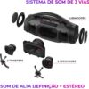 Boombox Aiwa Ligths Plus Azul 200w Bluetooth Portátil