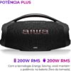 Boombox Aiwa Ligths Plus Azul 200w Bluetooth Portátil