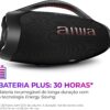 Boombox Aiwa Ligths Plus Azul 200w Bluetooth Portátil