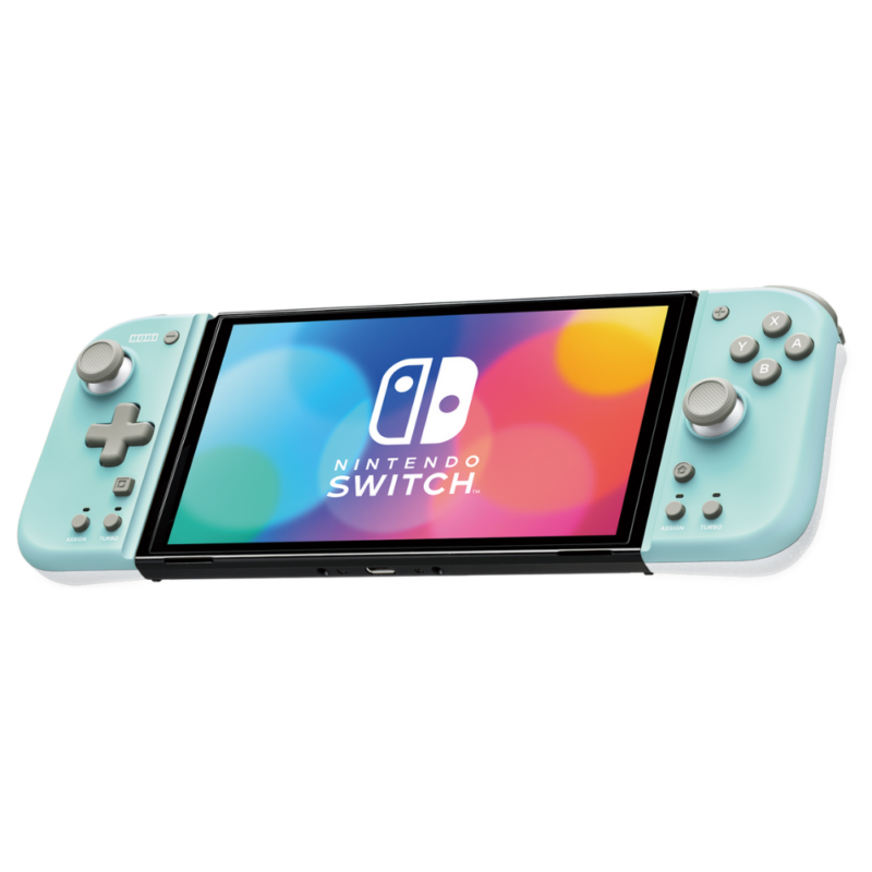 Controle Ergonomico HORI Split Pad Compact Verde e Cinza
