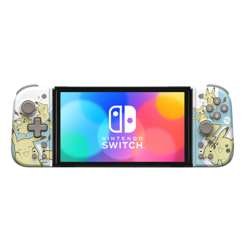 Controle Ergonomico HORI Split Pad Compact Pokemon Pikachu e Mimikyu