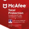 Mcafee Total Protection + Privacidade Wi-Fi/VPN para 10 Dispositivos Assinatura 1 Ano