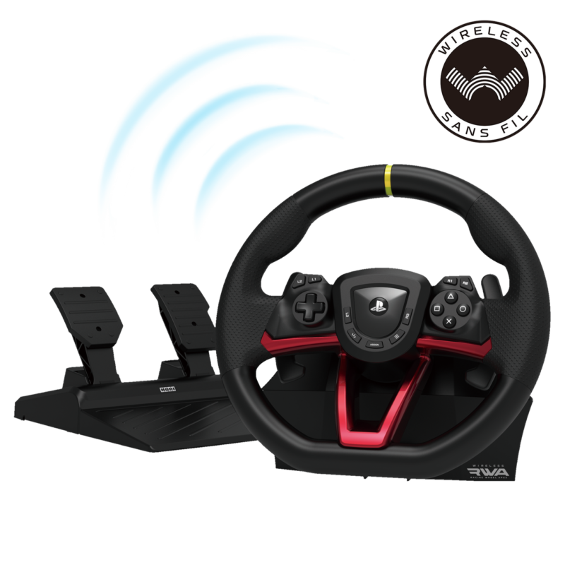 HORI Volante de corrida sem fio APEX para PS5, PS4 e Windows 11/10