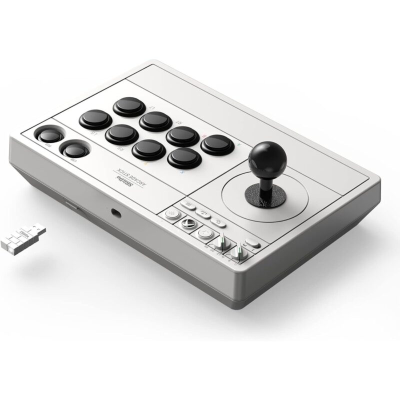 8BITDO Controle Bluetoth e Com Fio Arcade Stick Para Xbox e PC BRANCO