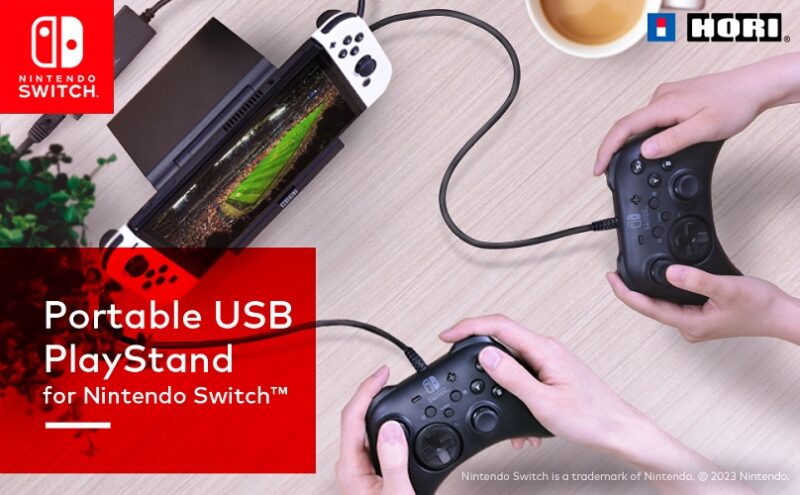 HORI Carregador e Suporte Usb Para Nintendo Switch, Oled e Lite