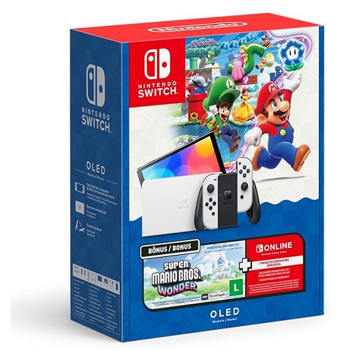 Console Nintendo Switch Oled Com Super Mario Bros. Wonder