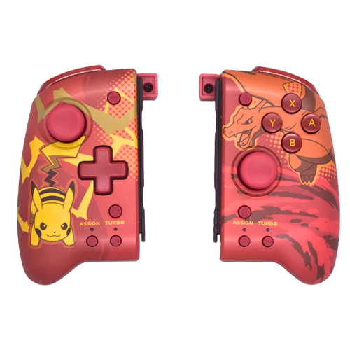 HORI Controle SPLIT PAD PRO Pokemon Pikachu e Charizard Para Nintendo Switch e Oled