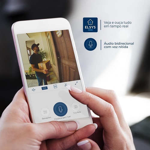 ELSYS Câmera De Segurança ESC-WB3F Com Inteligência De Vídeo