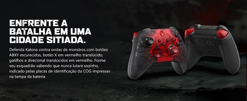 Controle Sem Fio Xbox  Edição Limitada Gears Of Wars E-Day