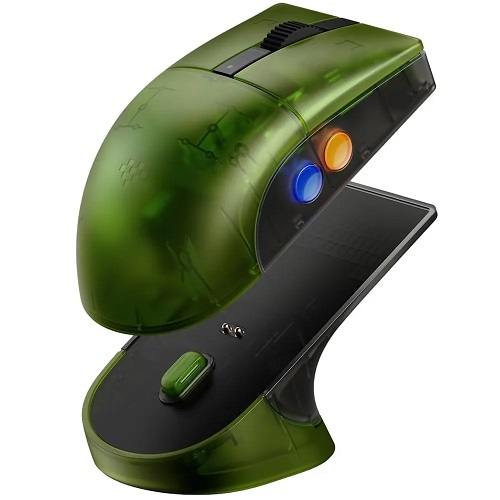 Mouse 8BitDo Retro R8 Edição Xbox com Base de Carregamento